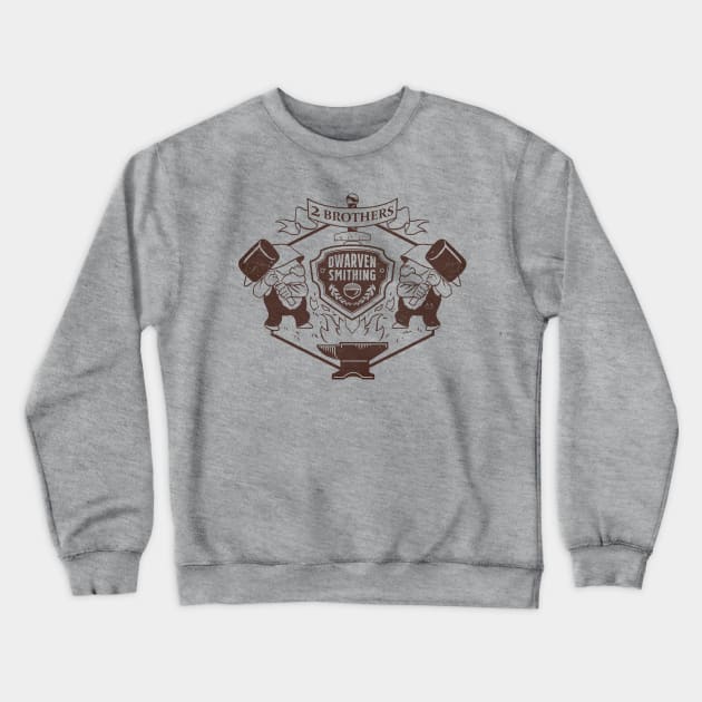 2 Brothers Smithing Crewneck Sweatshirt by bpannell